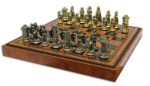 Шахматы "Мария Стюарт" (коричневая доска) 45 см