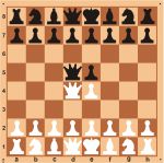 Доска шахматная демонстрационная малая ЛЮКС